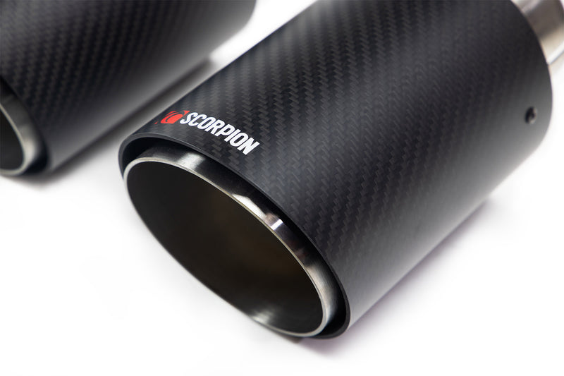 Scorpion Twin 114mm carbon fibre Ascari Trims - All Makes Ascari Upgrade kit