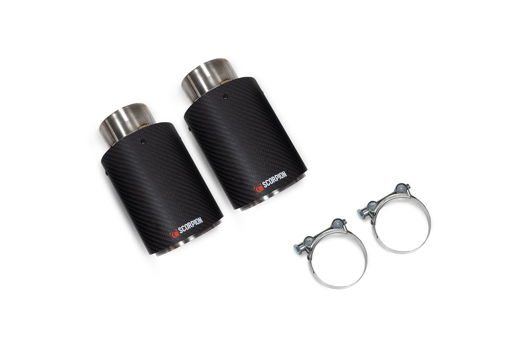 Scorpion Twin 90mm carbon fibre Ascari Trims - All Makes Ascari Upgrade Kit