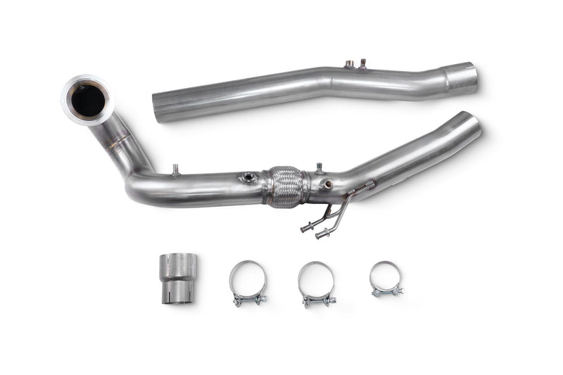 Scorpion De-cat Turbo Downpipe - VAG Audi S3 8Y Sportback & Saloon, VW Golf MK8 R,  Audi SQ2, Cupra Formentor 2.0 TSI 4Drive