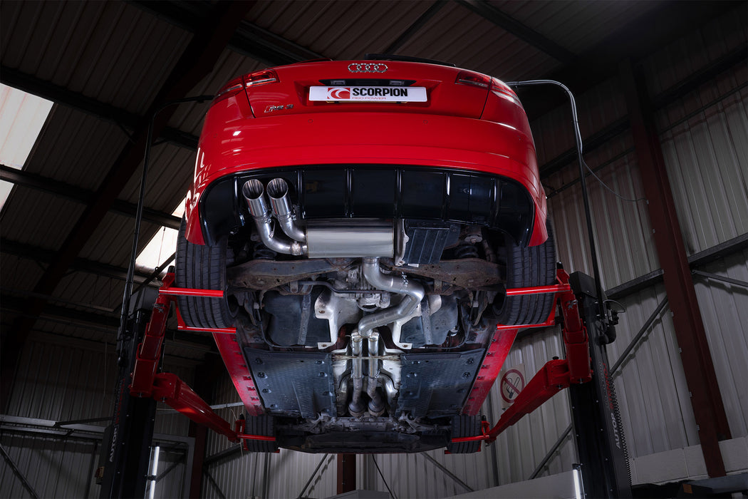 Scorpion Non-Resonated Secondary Cat-Back System - Audi RS3 8P