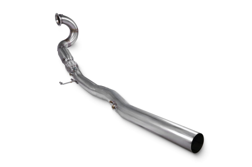 Scorpion Downpipe with High Flow Sports Catalyst - VAG Audi S3 8Y Sportback & Saloon, VW Golf MK8 R,  Audi SQ2, Cupra Formentor 2.0 TSI 4Drive