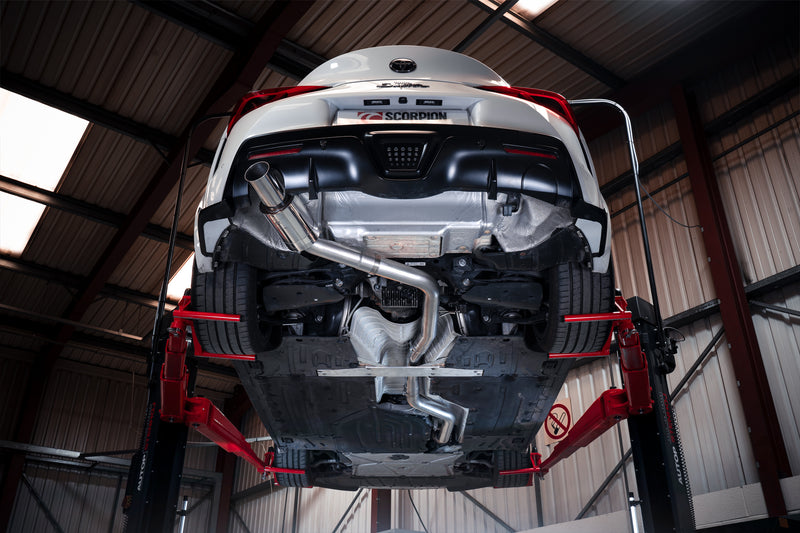 Scorpion 80mm Cat-Back Single Exit System (Removes GPF) - Toyota Supra A90 3.0T GPF Models Only