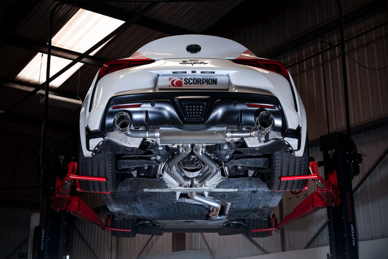 Scorpion Cat-Back Polished STW - Toyota Supra A90 - 3.0T Non-GPF (ROW)