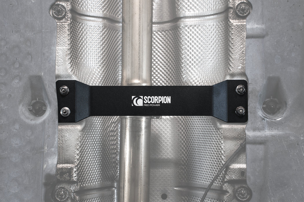 Scorpion Exhaust Tunnel Brace - VAG VW Golf Mk5 GTI & Edition 30, VW Golf Mk6 GTI & Edition 35, VW Golf Mk6 GTD, VW Scirocco R, Seat Leon Cupra R 1P