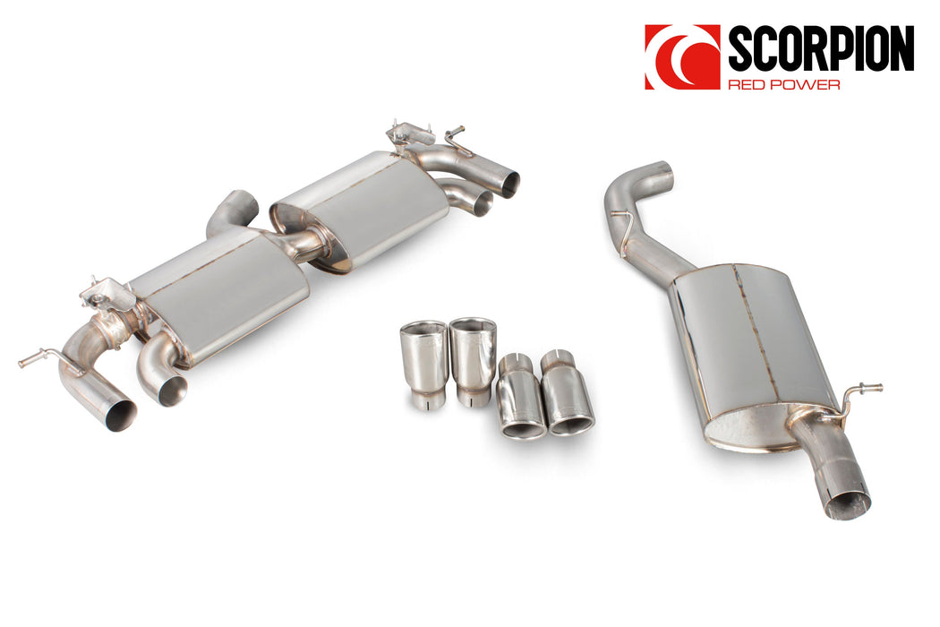 Scorpion Resonated cat-back system with electronic valves - Volkswagen Golf MK7 R