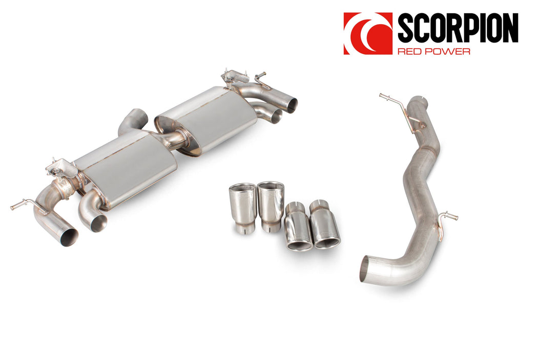 Scorpion Non-res cat-back system with electronic valves - Volkswagen Golf MK7 R